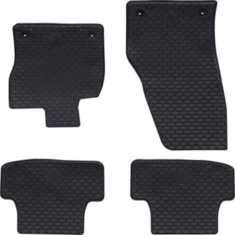 Car Mat 4 pcs Black suitable for VW T-ROC 2017- Rubber vidaXL