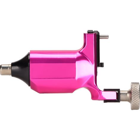 Machine à tatouer rotative RCA en alliage d'aluminium, liner et shader, pistolet à moteur avec câble clip, rouge rose (1/5)