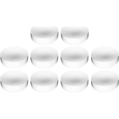 Cyclingcolors – Lot de 10 embouts de tube rond en PELD – Protection finition meuble – Ø 45mm blanc – Pour tubes de 53mm