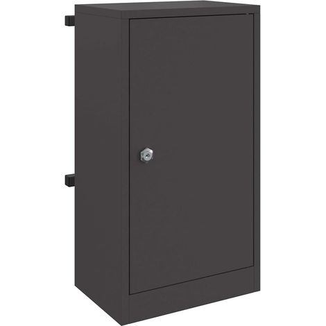 Maison Exclusive - Briefkasten mit Speicher mit Tür Schwarz 30 x (1/5)