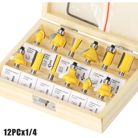 Fräser für Holzbearbeitung, 12er-Packung mit 8 gelben Spitzen, einzeln erhältlich (1/5)