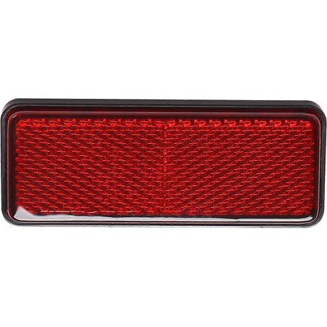 Réflecteur rectangulaire pour plaque d'immatriculation de vélo (1/5)