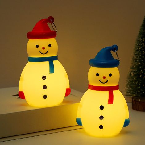 Snowman - LED Night Light - Waterproof - Battery Operated - Indoor Outdoor Decoration - 7.5 x 6 x 12.3 cm - 1 Piece (1/5)