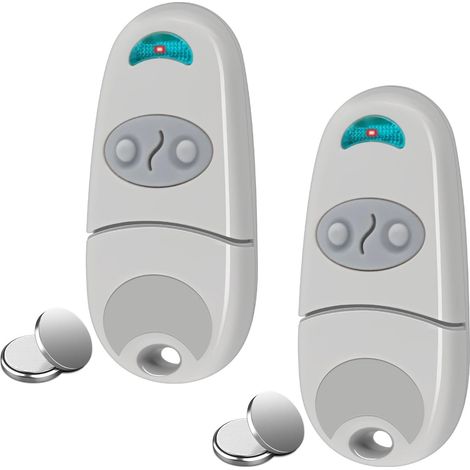 Télécommande Compatible avec C@me,2 Pièces Telecommande Portail 432EV,EE,NA,433,92 MHz 2 Canaux Compatible 432EV,EE,NA(Comprend 2 Batteries Supplémentaires)