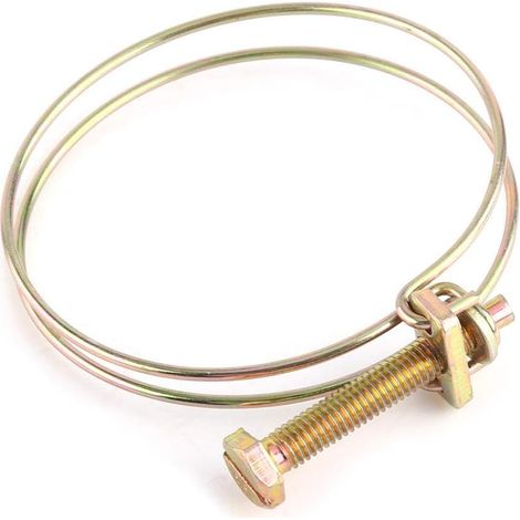 10pcs Double Pinces pour Tuyaux Colliers de Serrage de Tuyau Réglable Serre-joints à Tuyaux Collier de Tuyau d'Eau Pince Clip en Acier Inoxydable (30mm（28-32）)
