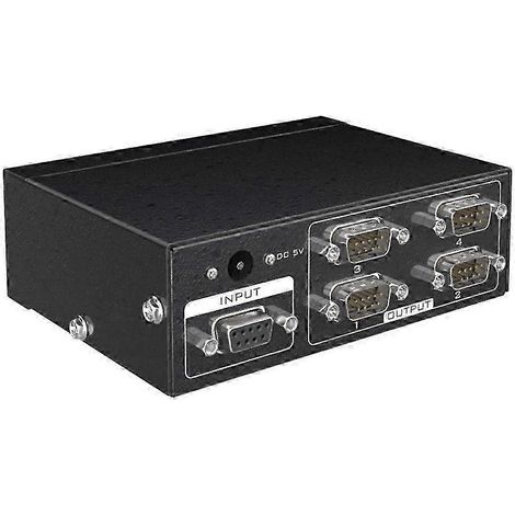 MT-RS104 Répartiteur RS232 série actif 1 vers 4, commutateur RS232 bidirectionnel 4 vers 1 avec alimentation DIWHBYV (1/4)