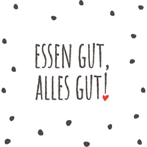 Duni Servietten Essen Gut 33 x 33 cm - 20er Pack