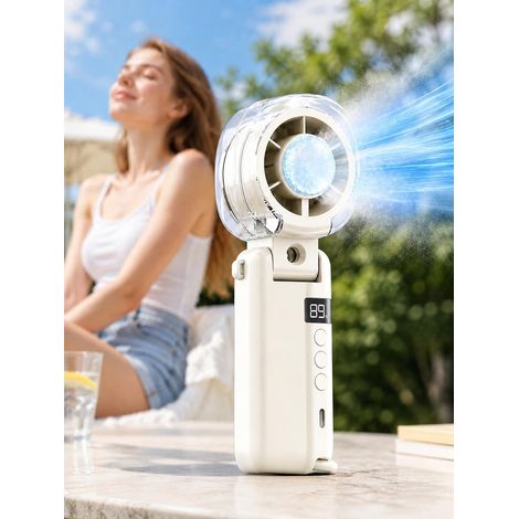Ventilateur brumisateur rechargeable (Blanc) (1/5)