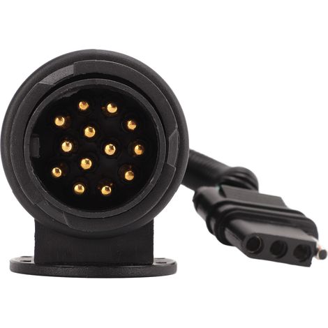 Adaptateur prise remorque EU 13 broches rond vers US 4 broches plat connecteur convertisseur pour camping-car (1/5)