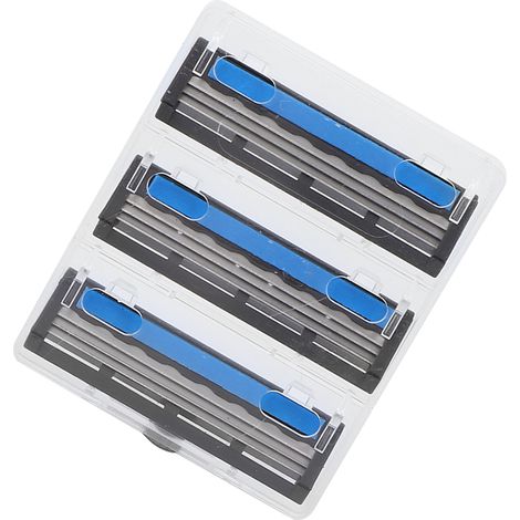 Lot de 3 lames de rasoir rétro rotatives à 3 couches, recharges pour rasoir homme, lames de rechange (1/5)