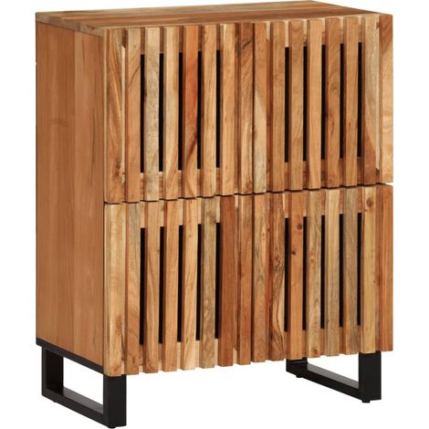 Sideboard 60x34x75 cm Massivholz Akazie