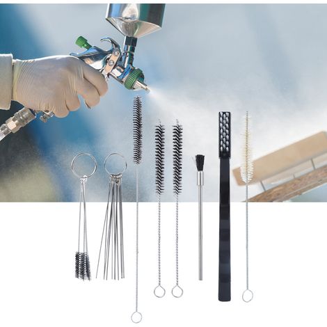 19-teiliges Reinigungsset, Hardware-Zubehör, Handwerkzeug, Airbrush-Teile, tragbar für Sprühgeräte (1/5)