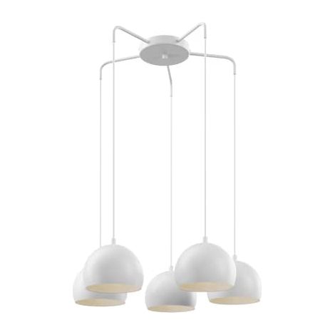 [NEUWERTIG] B-Ware Euluna Hängeleuchte Sool Deckenlampe Pendelleuchte Lampe Weiß Fünfflammig E27655
