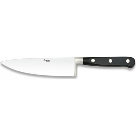Kochmesser Martinez Albainox mit Mango aus schwarzem Polyoxymethylen und rostfreier Stahlklinge 15 cm, in Blisterpackung 17242