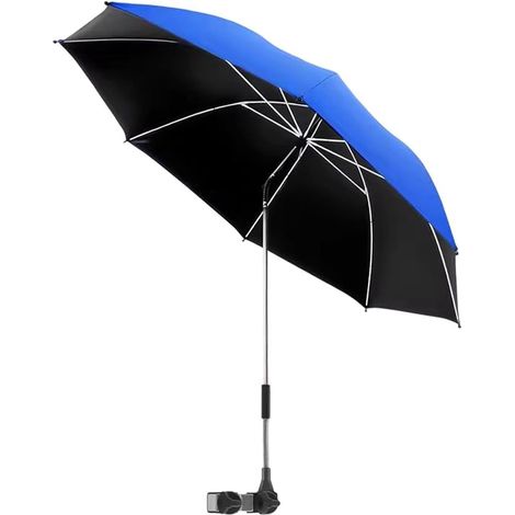Parasol de plage portable Protection solaire UV antirouille Grand parasol robuste pour piscine, jardin, cour, voyages, camping (1/5)