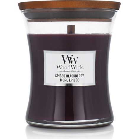 Vela aromática WoodWick con innovación Pluswick, hoja de parafina y tuberosa, gran reloj de arena