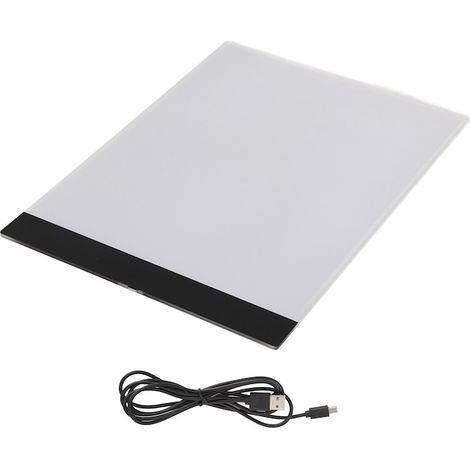 Pad de trasare LED A4, iluminare alba moale, ultra subtire, portabil, incarcare USB (1/5)