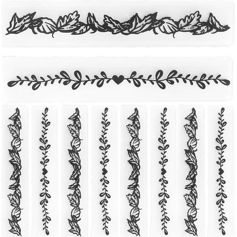 10Pcs Plastic Embossing Folders Embossed Template DIY Card Making Scrapbooking Paper Craft Tool (1/5)