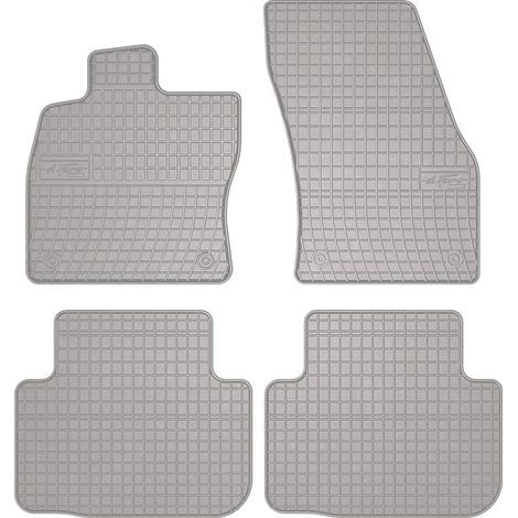 Alfombrillas de goma para coche: Volkswagen Golf Sportsvan monovolumen (2014-2020) - color gris a juego (1/5)