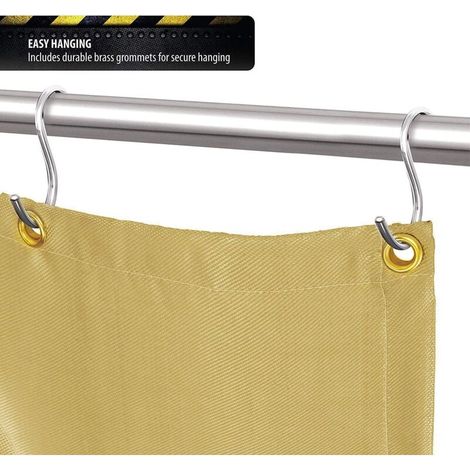 Couverture de soudage lourde couverture anti-feu abri de sécurité idéal pour la survie d'urgence ou la protection pour meulage et soudage (1,2 x 1,8 m)