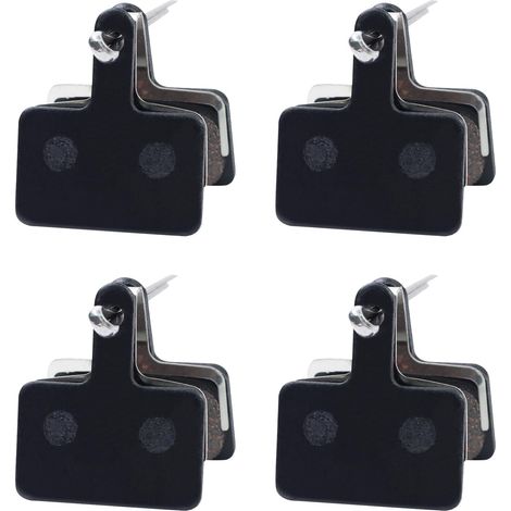 Plaquettes de frein pour vélo - 4 paires de plaquettes de frein à disque, compatibles avec SHIMNO, adaptées aux VTT, vélos électriques et motos tout-terrain. (1/5)