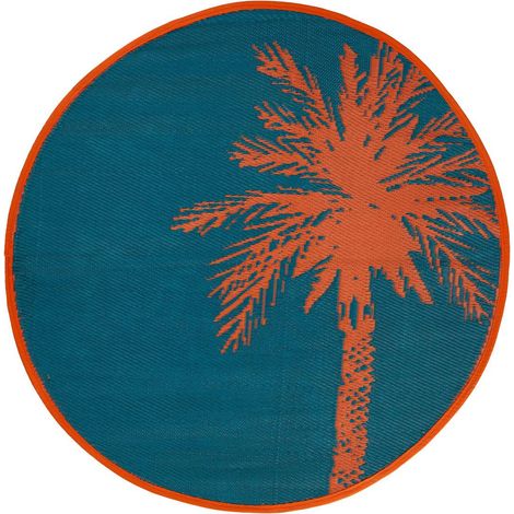 Tappeto da esterno yucatan blu anatra d120cm - Atmosphera créateur d'intérieur