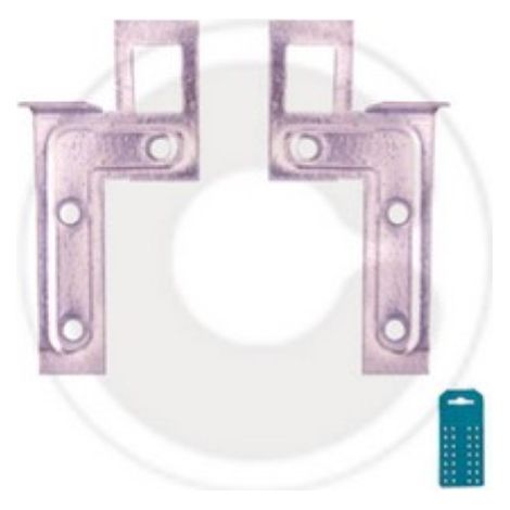 cf 2 plaques de plaque pour A lA ments muraux plaque d&39angle droite gauche en acier galvanisA