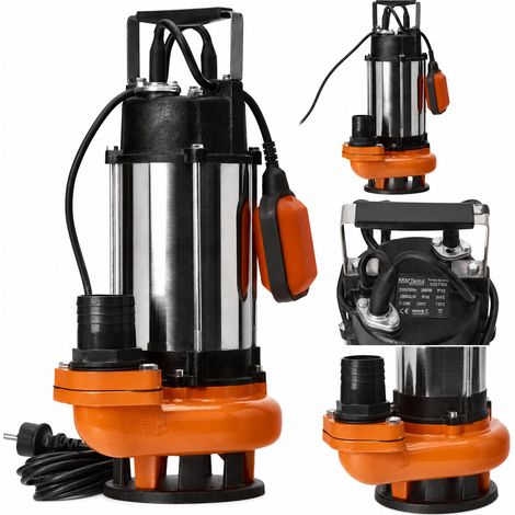 Bomba sumergible de hierro fundido de 2950 W con flotador  Kraft&Dele (1/5)