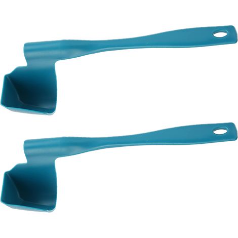 2 Pack, Rotating Scraper Food Processor Scraper Rotary Scraper Removal Spoon Portions Food Processor Kitchen Accessories Tools (1/5)