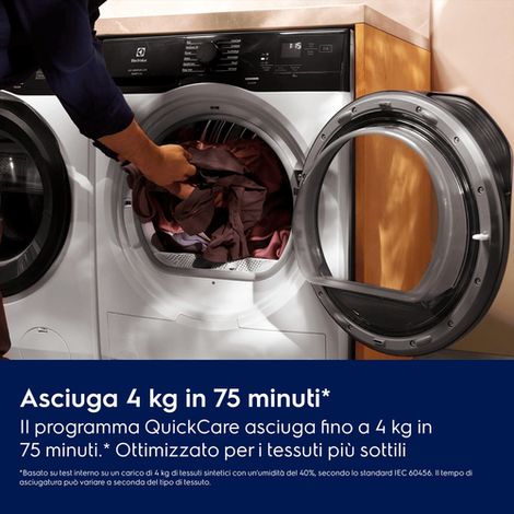Electrolux EW6H1ZBG8C asciugatrice Libera installazione Caricamento frontale 8 kg Bianco