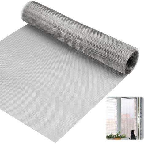 Grillage Anti Rongeur, Grillage Fine Maille 30x200cm Diamètre du Trou 1mm Grillage Métallique en Acier Inoxydable 22 Mailles pour Ventilation et Filtration, Portes, FenêTres, Jardins et ClôTures (1/5)