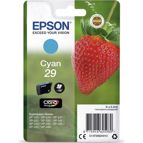 Epson 29 Original Druckerpatrone Cyan T2982 (C13T29824012)
