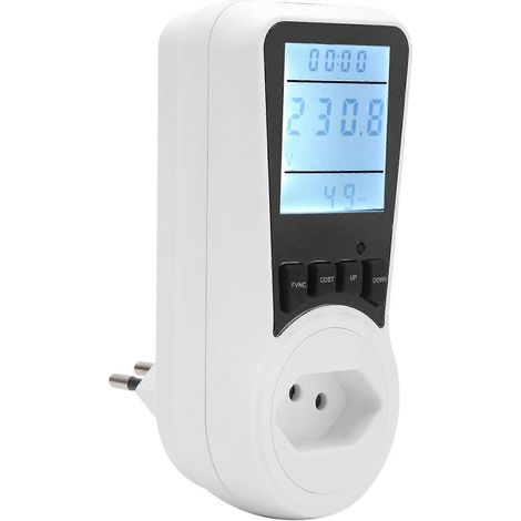 LCD-Leistungsmesser, Watt-, Spannungs- und Strommessgerät, Stromverbrauchsanzeige – Brasilianischer Stecker