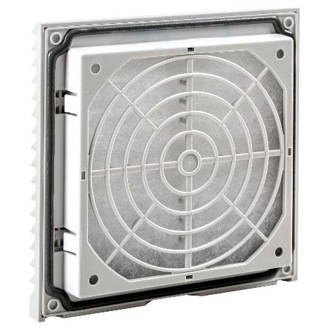 IDE – RF123 – Grille de ventilation VMC avec filtre pour armoire électrique – 123x123mm – Étanche IP54 – Matériau ABS