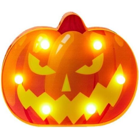 Halloween Modeling Lights Décoration, Ensemble de trois Happy Halloween Light Up, des accessoires de soirée de nuit à LED, boîte de batterie de la batterie de cordes de décoration de cordes de décorat (1/4)