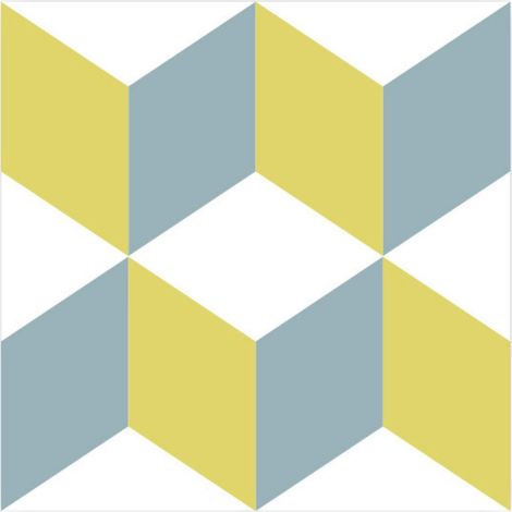 6 stickers à carreaux de ciment 15 x 15 cm (1/2)