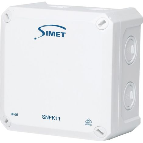 Scatola di installazione a parete SNFK11, 110x110x67, IP66, bianca (1/3)