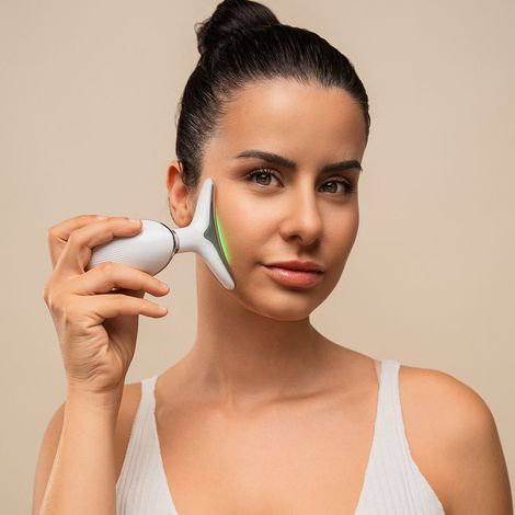 Appareil de Massage Facial Électrique Raffermissant pour Visage et Cou avec LED, EMS et Chaleur Selora InnovaGoods (1/5)
