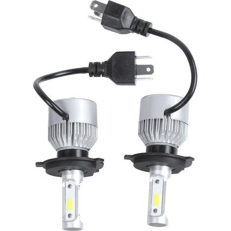 2 S2 H4 72W 8000lm LED-Lampen für Autoscheinwerfer, Abblend-/Fernlicht, 6000K Weiß - AquaForge