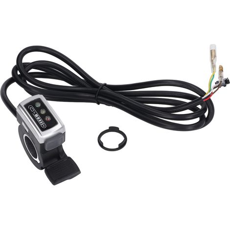 Poignée d'accélérateur 106DX pour vélo/scooter électrique - Commutateur d'état batterie et accélérateur ergonomique 36V (1/5)