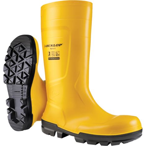 Botas de trabajo Dunlop NB2JF01 S5 SR de PVC - 47 (EU) - Giallo Scuro