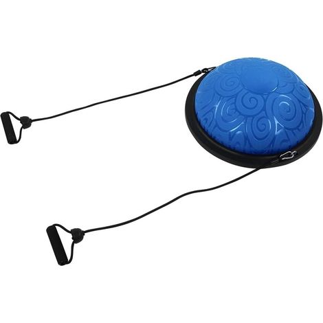 Balance Ball Trainer, 46 Cm, Planche D'équilibre Antidérapante, Hémisphère, Balle d'exercice, Demi-Balle de Yoga avec Bandes de Résistance pour Le Yoga, Le Fitness, la Musculation (1/5)