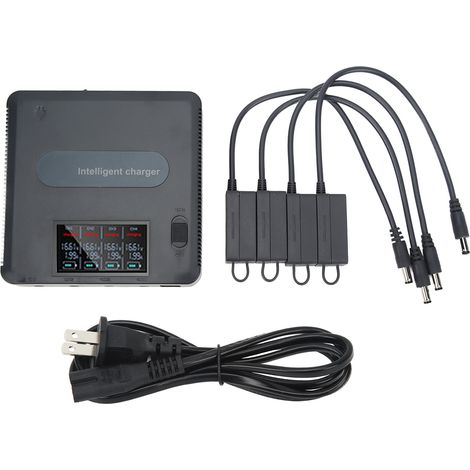 Chargeur intelligent rapide pour batterie DJI Mavic 2 Drone, écran numérique, hub de charge avec prise US 100‑240V (1/5)