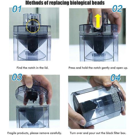Collecteur automatique de déchets d'aquarium - un outil de nettoyage d'aquarium permettant de collecter et d'éliminer les déchets des poissons. (1/5)