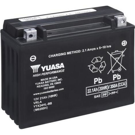 BATTERIA YUASA YTX24HL-BS 12V 21 Ah