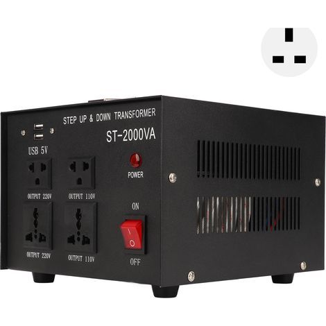 2000-W-Aufwärtswandler, einstellbar, Wechselstromeingang 110–120 V, 220–240 V, UK-Stecker (1/5)