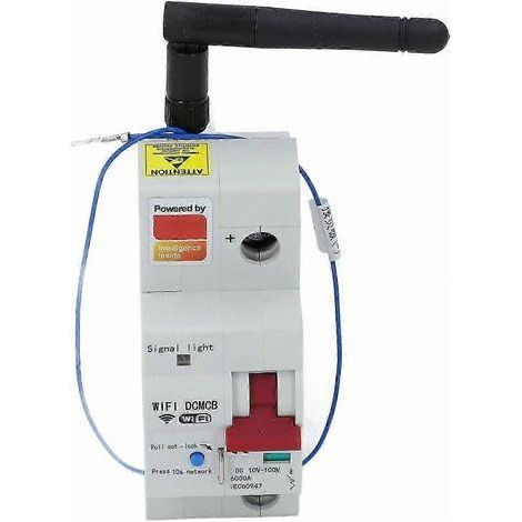 WLAN-Leistungsschalter mit Fernsteuerung per App, Sprachsteuerung, Sicherheitsverriegelungsfunktion, 100 A, 100 V DC intelligenter pneumatischer Schalter, für die d (1/5)