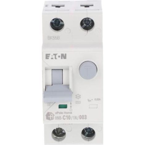 Disyuntor diferencial 2P 10A 003A tipo CA xPole Home HNBC101N003 195125