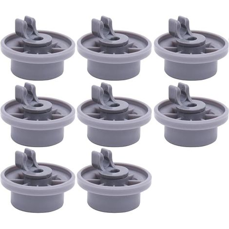 8 roulettes universelles pour lave-vaisselle Siemens Bosch Beko Neff, panier inférieur (1/4)