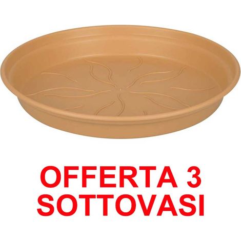 OFFERTA 3 SOTTOVASO GREEN BASICS GROWPOT SAUCER 29CM MILD TERRA